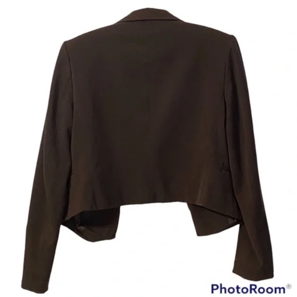 Silence and Noise Women’s Black Short Waisted Blazer Jacket Size X Small - Picture 4 of 10